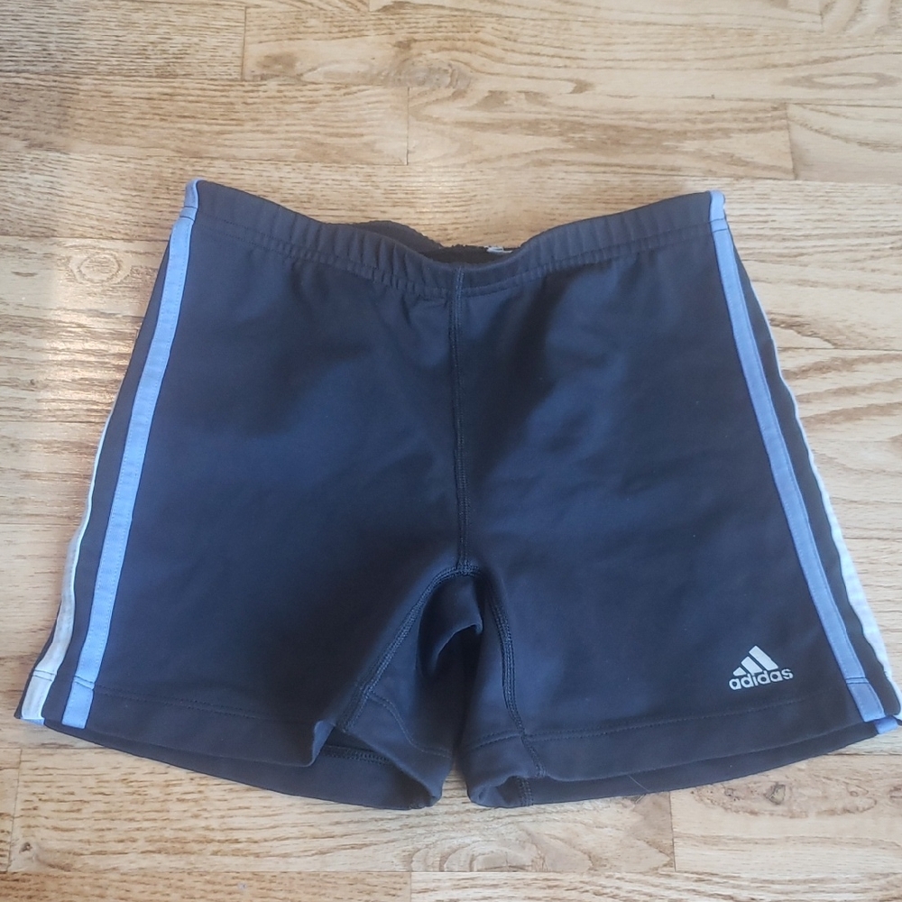 (14) Adidas Youth Biker Shorts Activewear Athletic Gym Outdoor Cycling Fitted